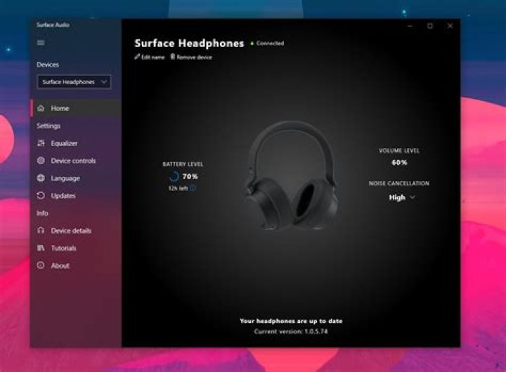 Microsoft Surface Audio desktop app Microsoft Surface Audio desktop app