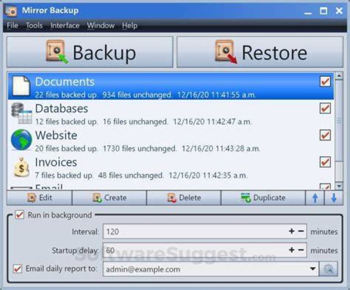 mirror backup software