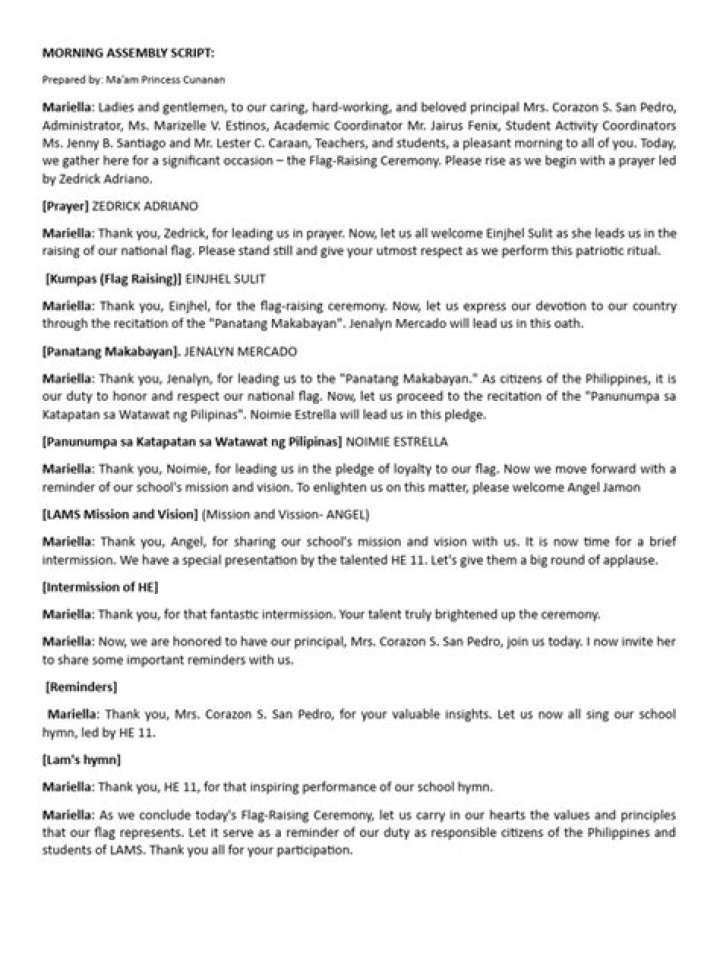 morning assembly script samples and ideas morning assembly script samples and ideas