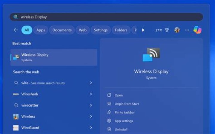 network-properties windows 11 wireless display install failed