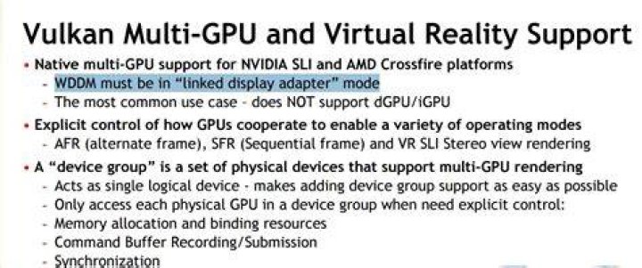 Only Windows 10 supports multiple Vulkan GPUs