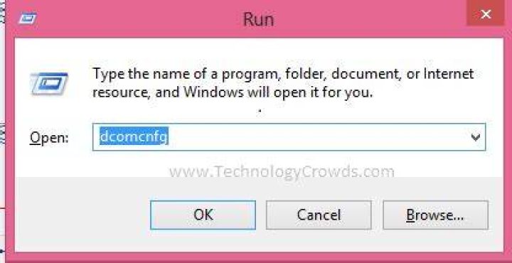 open dcomcnfg