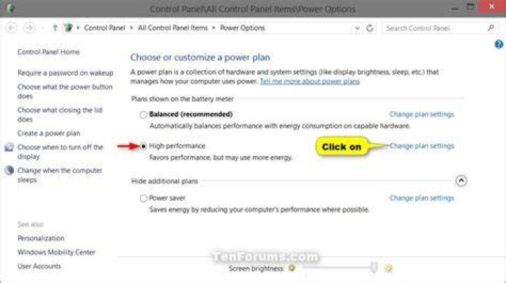 power plan system settings disable fast startup