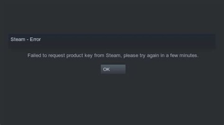 Properties Key request failed steam