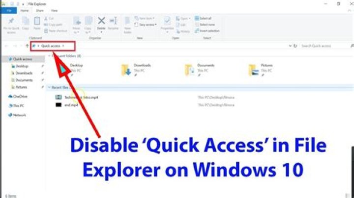 remove file quick access