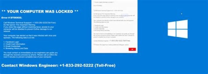 remove tech support scam malware