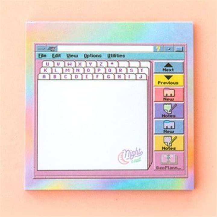Retro Computer Memo Pad
