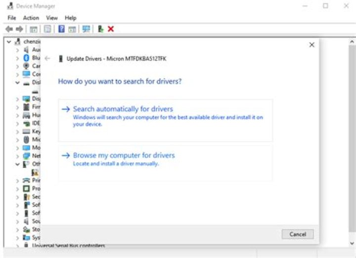 search for driver automatically