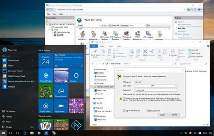 set up FTP connection windows 10