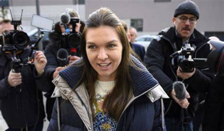 Simona Halep after her doping appeal hearing in 2024