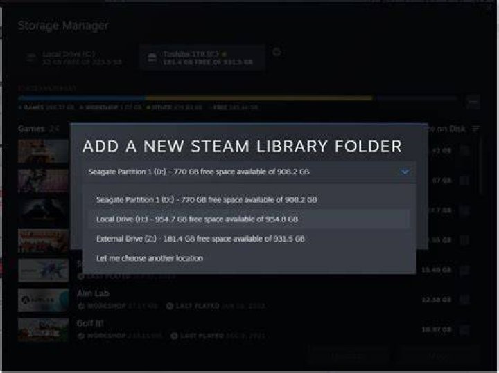 steam folder