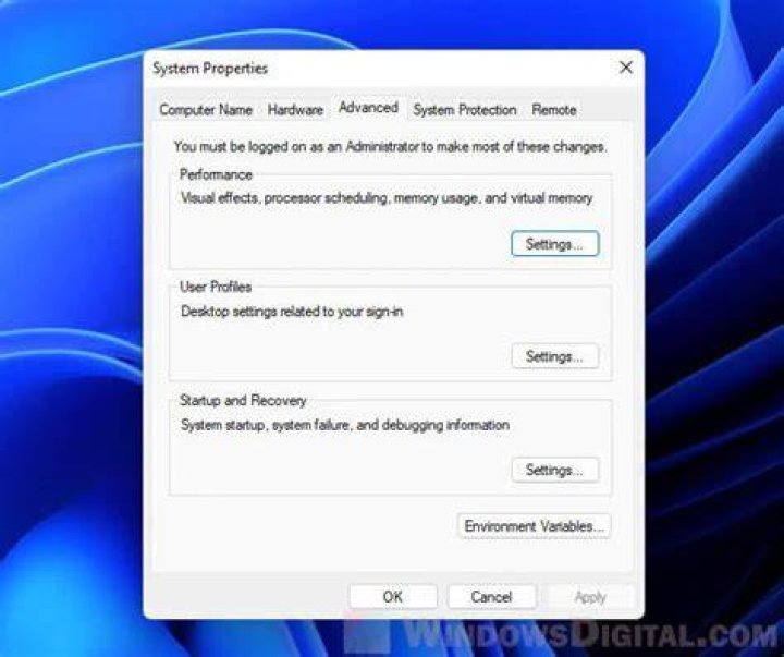 The System Properties window System Properties window pip is not recognized