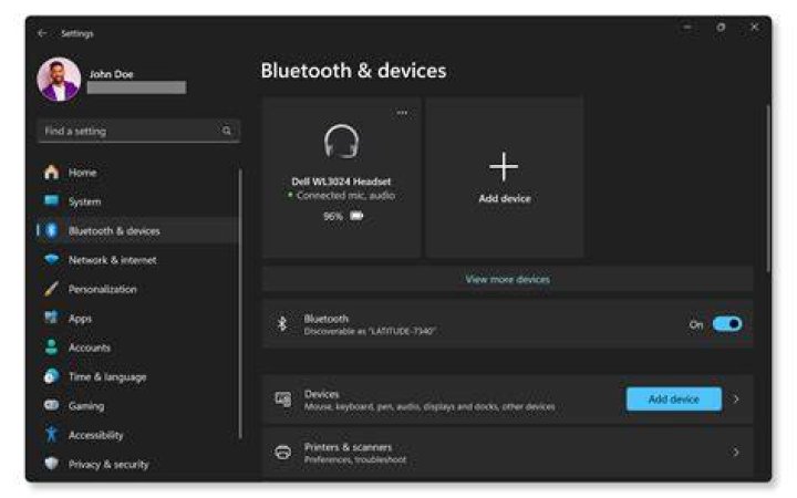 The Add a Bluetooth, wireless or network discoverable printer radio button The Add a Bluetooth, wireless or network discoverable printer option wireless printer windows 11