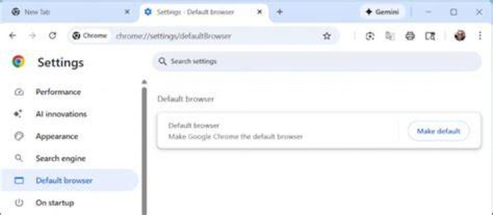 The Default browser settings your browser does not support java