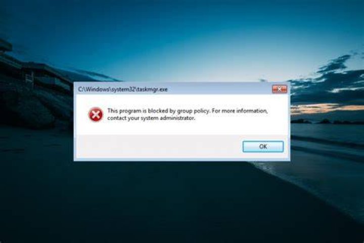 this program is blocked by group policy