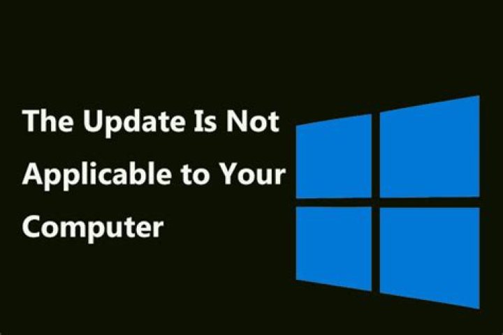 This update is not applicable to your computer error