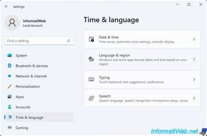 time and language settings app time and language Language Pack Error 0x800f081e