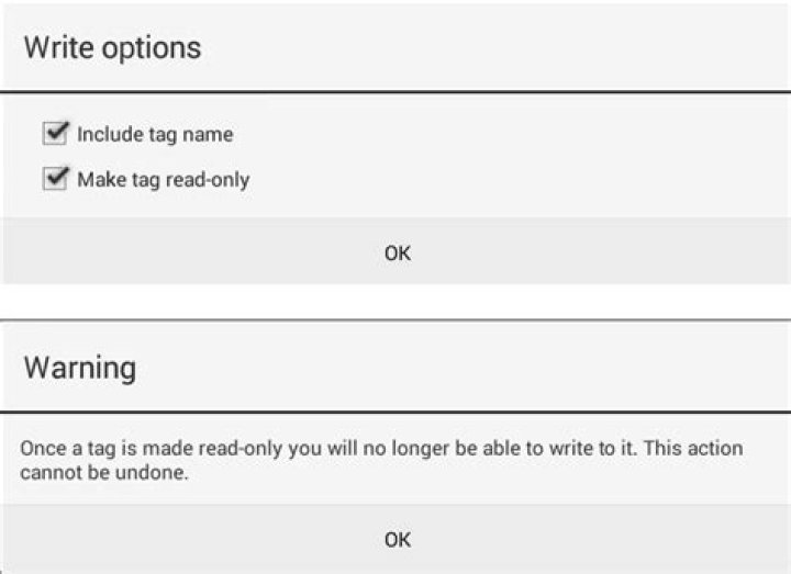 Trigger Read only Setting Warning Trigger Read only Setting Warning