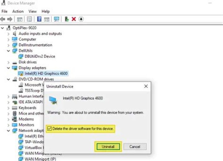 Uninstall driver
