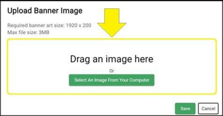 upload a banner image upload a banner image