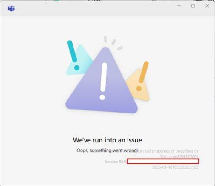 We've run into a problem [Solved]