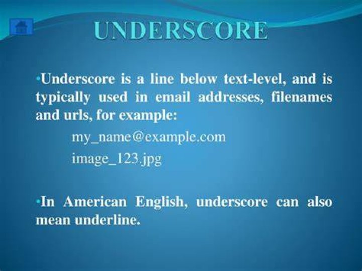 What Does Underscore Mean