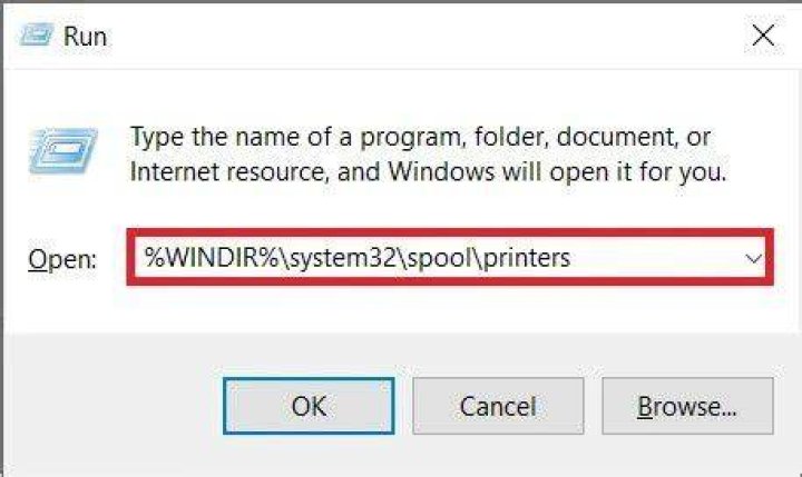 %WINDIR%system32spoolprinters