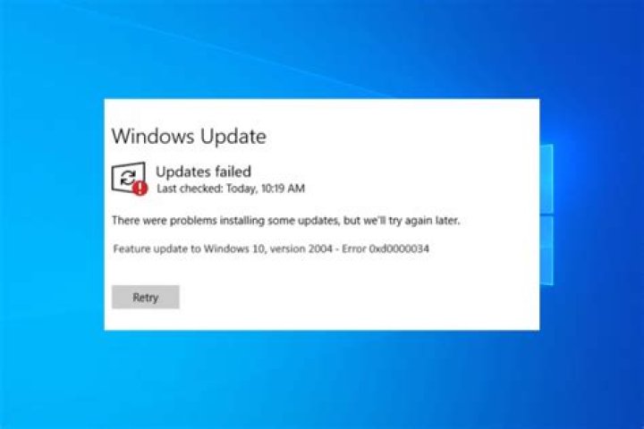 Windows 10 automatic update error