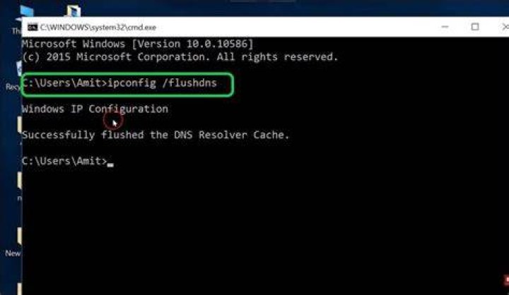 Windows 10 Flush DNS
