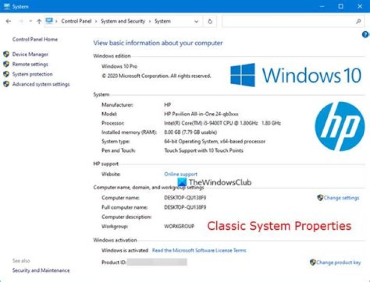 windows 10 system properties performance settings