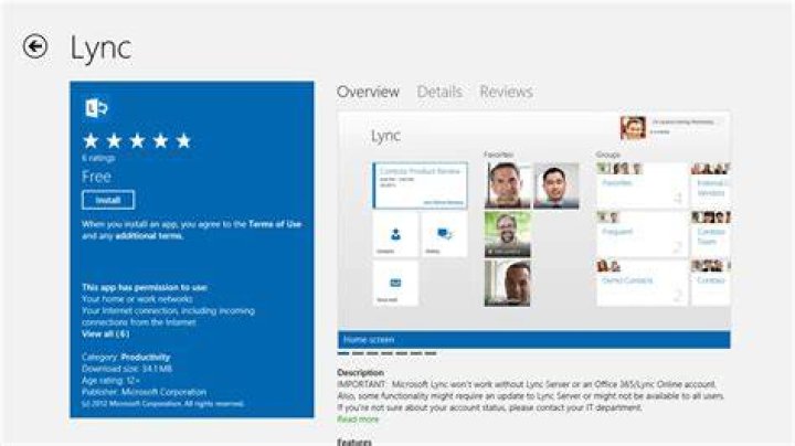 windows 8 app lync