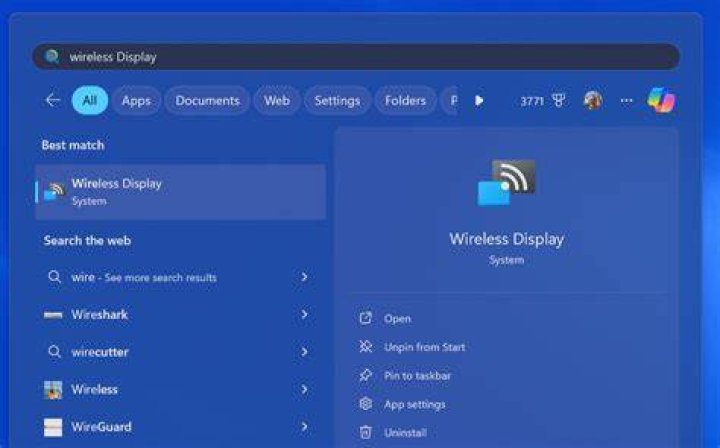 wireless-display windows 11 wireless display install failed